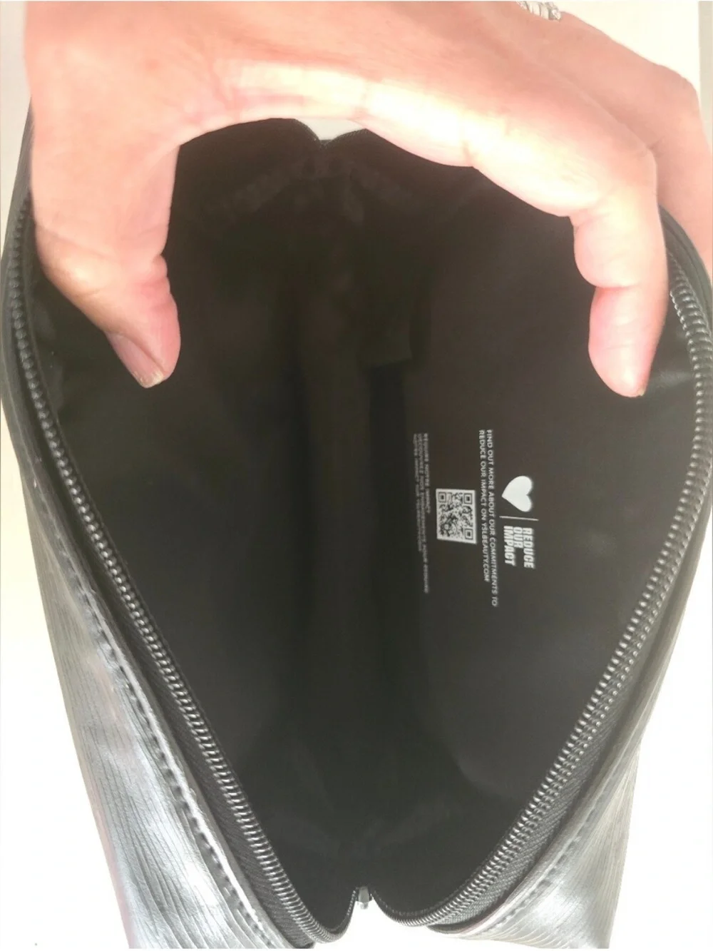 Yves Saint Laurent Black Textured Toiletry Case